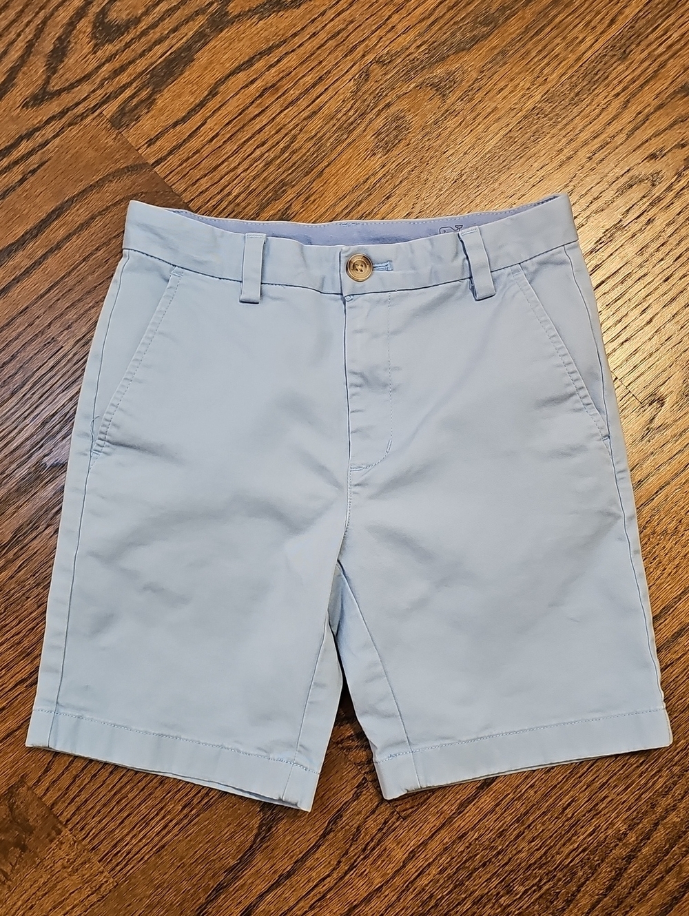 Vineyard Vines Light Blue Flat-Front Kids Shorts